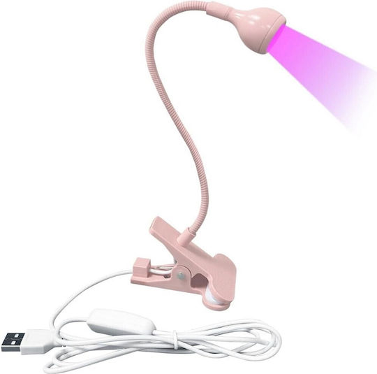 Mini Usb Лампа за изпичане на нокти UV 3W Розов