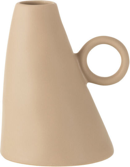 J-Line Keramik Vase Beiges 13x12xH17cm