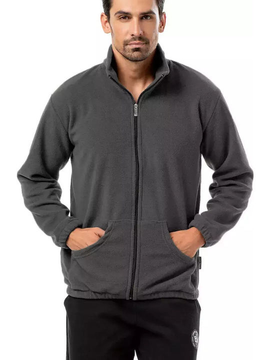 Bodymove Cardigan Bărbați Fleece Gri