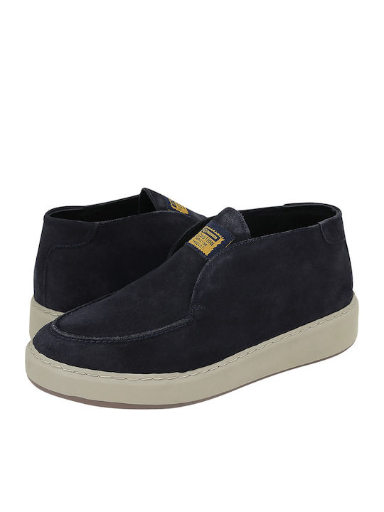 GK Uomo Suede Navy Blue Men's Boots