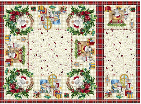 Vassiliadis Bros Weihnachtlich Tischtuch Quadrat