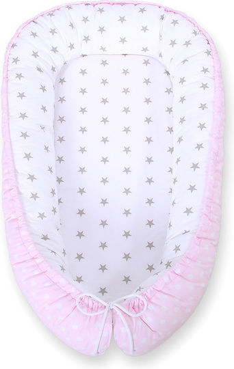 Bobono Baby Nestkissen Pink, Gray Bobono Baby Nestkissen Pink, Gray