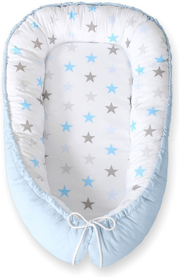 Bobono Baby Nestkissen ars/Blue Hellblau