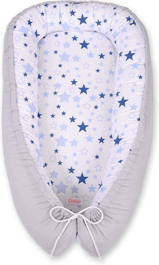 Bobono Βρεφικό Μαξιλάρι Φωλιά White And Blue