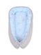 Bobono Baby Nestkissen Blue, Grey