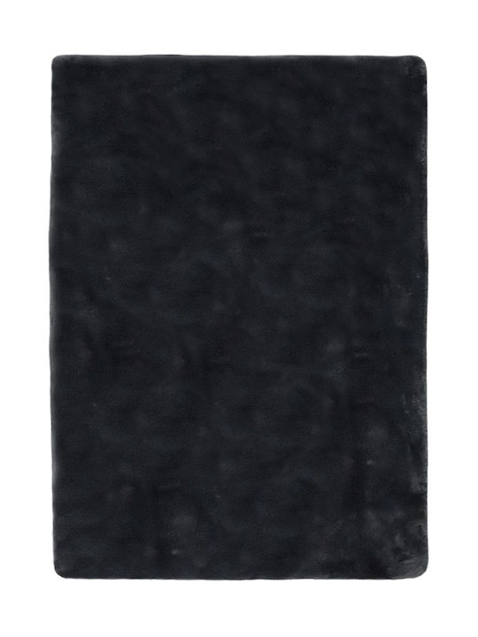 Eurofil Super Fluffy Σετ Μοντέρνα Χαλιά Κρεβατοκάμαρας Black 1500107 3τμχ