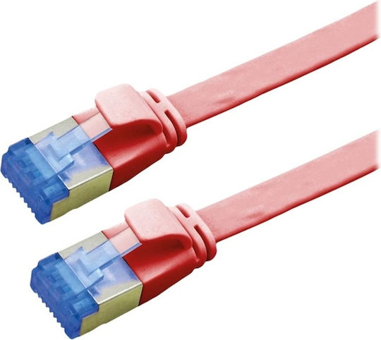 Value F/UTP Cat.6a (Gigabit) Мрежов Кабел Ethernet 1.5m Червен