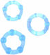 Clear Blue Triple Cockring Kit