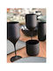 Crystal Bohemia Set of Glasses for White and Red Wine made of Crystal in Black Color 440ml 24pcs