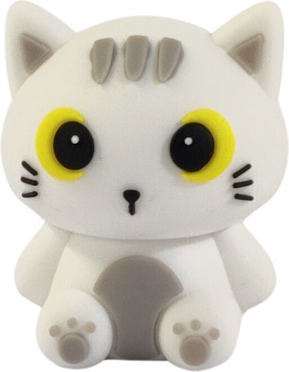 I-total Eraser Xl1804n 3D Eraser PVC White Cat 3.2x3.8x3cm