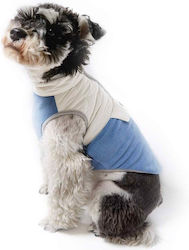 Blue Fleece Dog Coat L