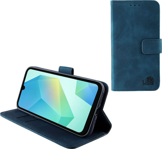 Lime Essential Magnet Book Piele artificială / Silicon Albastru (SAMSUNG A16 5G A166)