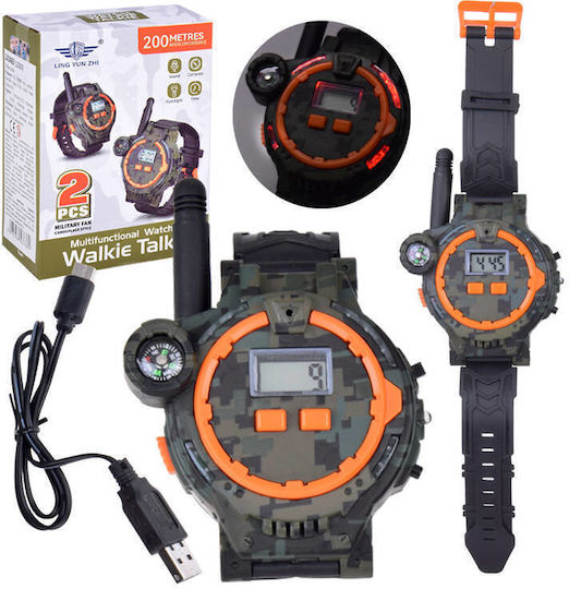 Walkie Talkie 2 Multifunktionsuhren Reichweite 200m Kompass Za5463