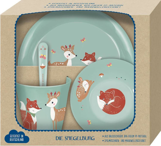 Die Spiegelburg Σετ Φαγητού Fox & Deer από Πλαστικό Little Wonder 4τμχ
