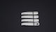 Chrome Ornament Set Door Handles Compatible Opel Vivaro 2001-2014