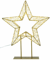 JK Home Decoration Настолник Звезда Златиста 46 см