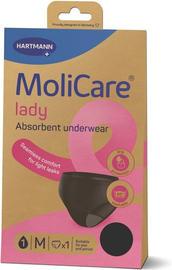 Hartmann Molicare Lady Εσώρουχο Ακράτειας Medium σε Μαύρο Χρώμα 1τμχ