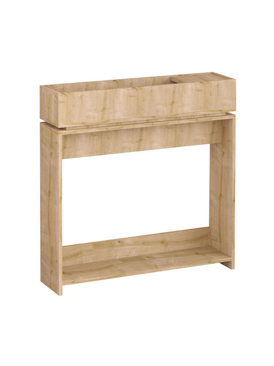 Puppa Wooden Console Table Oak L100xW25xH100cm