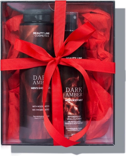 Beauty Line Dark Amber Hautpflegeset für Reinigung Körperreinigung 2Stück