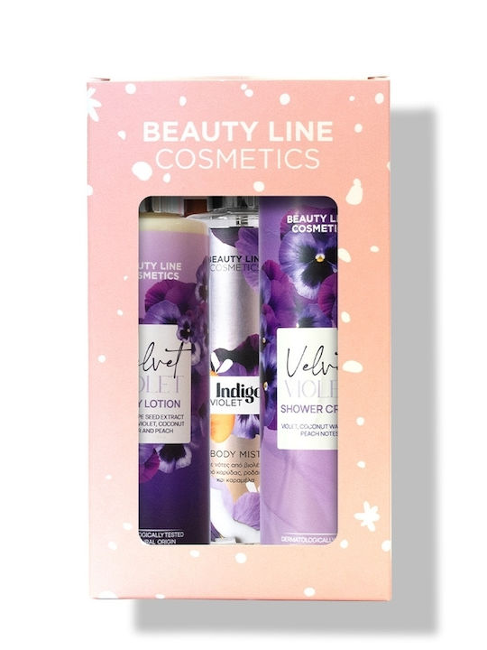 Beauty Line Violet Skin Care Set for Body Cleaning Beauty Line Violet Skin Care Set for Body Cleaning