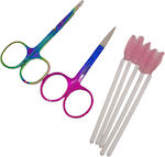 Nail Scissors Eyebrow Brush Set