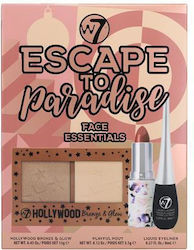W7 Cosmetics Escape To Paradise Makeup Palette for Face, Eyes & Lips 3pcs
