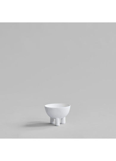 101 Copenhagen Διακοσμητικό Μπωλ Γυάλινο Λευκό 12x12x9.5cm