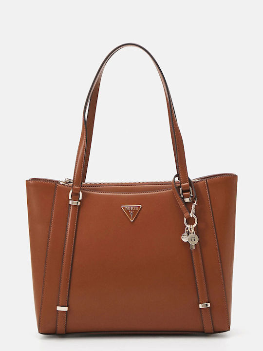 Sac à Main GUESS Daryna II Elite Tote Bag - Taille 37x26x10 Cm, Couleur Taupe, Polyuréthane, Multiples Compartiments