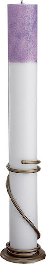 Novaker Λαμπάδα Γάμου Εκρου 2τμχ 140cm