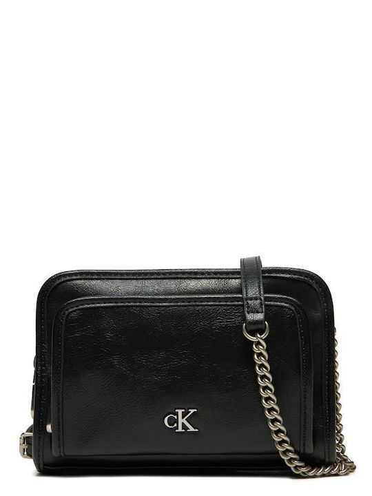 Calvin Klein Camera Γυναικεία Τσάντα Ώμου Μαύρη