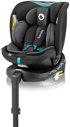 Lionelo Navy Детско Столче за Кола i-Размер с Isofix Black Tirquase