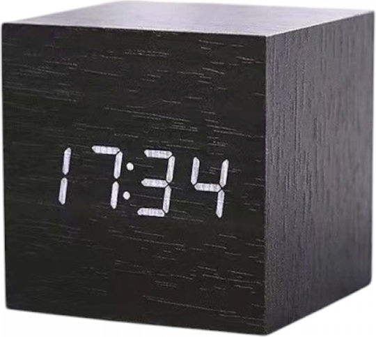 Tisch-Digitaluhr mit Wecker Schwarz 909474_b