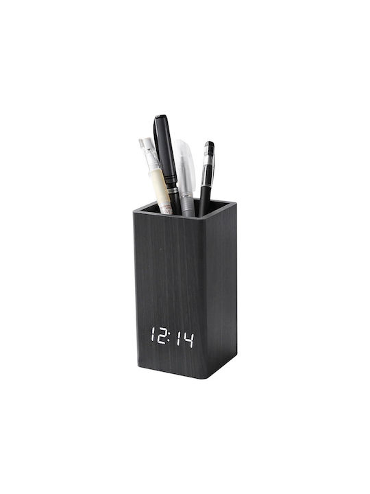 Ceas Digital de Masă cu Alarmă Negru 909429_b
