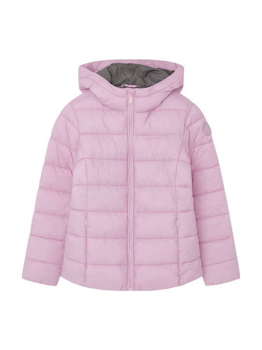 Pepe Jeans Vivian Kids Quilted Coat with Hood B...