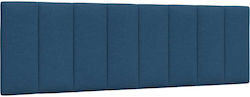 vidaXL LED Headboard Cushion Fabric Blue 160x45cm