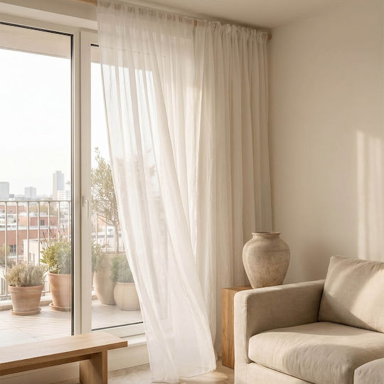 Easy Home με Τρέσα Λευκή 140x270εκ.
