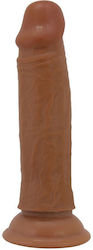 Pretty Love Quentin Brown Ρεαλιστικό Dildo με Βεντούζα Καφέ 18cm