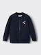 Kids Sweatshirt Cardigan Dark Blue