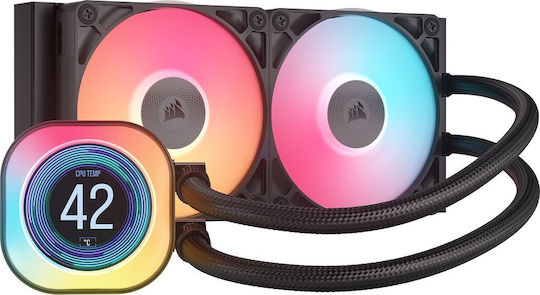 Corsair iCUE Link Titan RX RGB LCD Wasserkühlsysteme AIO CPU mit 2 Lüfterabmessung 120mm