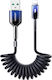 Joyroom Series Spiral USB-A to Lightning Cable 18W Μαύρο 1.5m