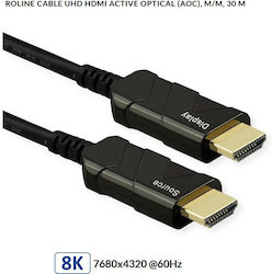 Roline 60Hz HDMI-Kabel HDMI-Stecker 30m Schwarz