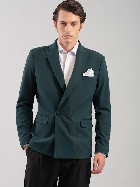 Vittorio Artist Men's Suit Jacket Green