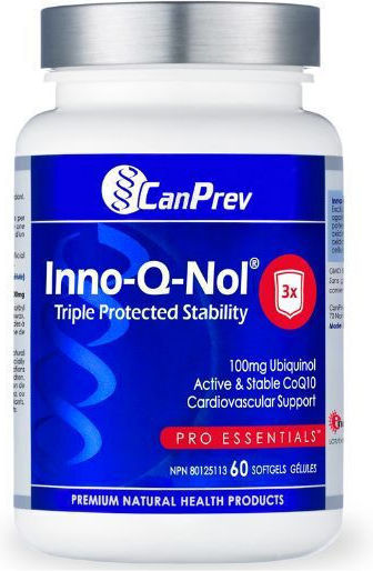 Innovite Inno-Q-Nol Ubiquinol Q10 Gluten Free 100mg 60 softgels