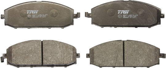 Set Plăcuțe de Frână Față Trw Auto Nissan Patrol Gr V 2.8d-4.8 06.97 Înălțime 61.3mm Lățime 165.9mm Grosime 19.0mm