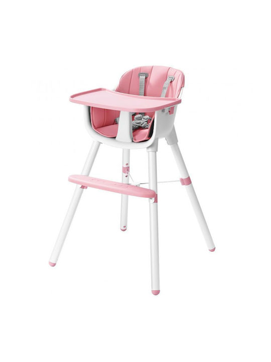Baby Hochstuhl mit Höhenverstellbar Rosa