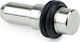 Glass Metallic Shelf Brackets Silver