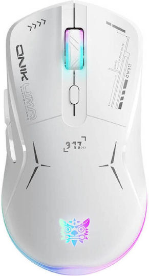 Onikuma CW917 Drahtlos RGB Gaming Gaming Maus 4800 DPI Weiß