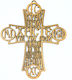 Wooden Hanging Cross Outline