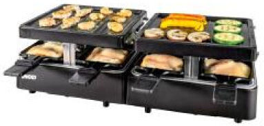 Unold Tabletop Electric Grill Raclette Smooth and Ribbed Plate 1300W 21cmx21cmcm