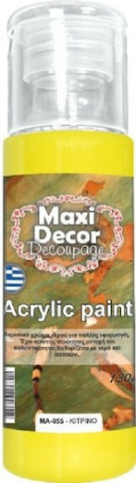 Maxi Decor Ακρυλικό Decoupage 130ml Ma 055 Κίτρινο